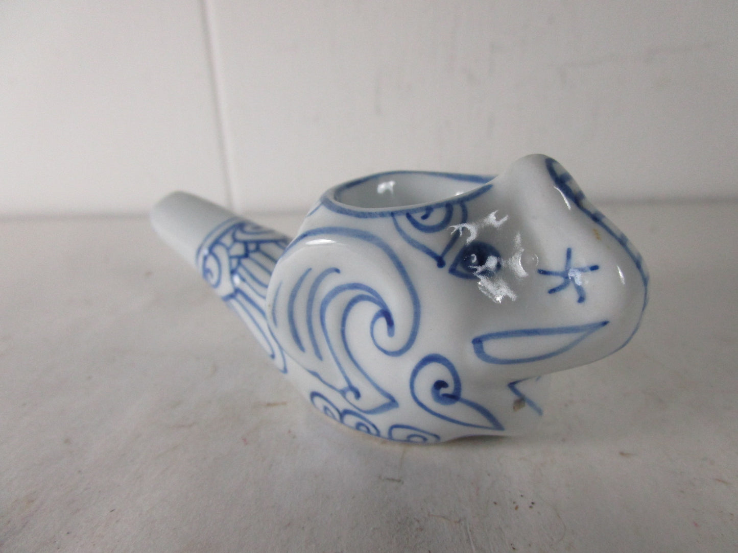 Vintage Porcelain Elephant Head Pipe