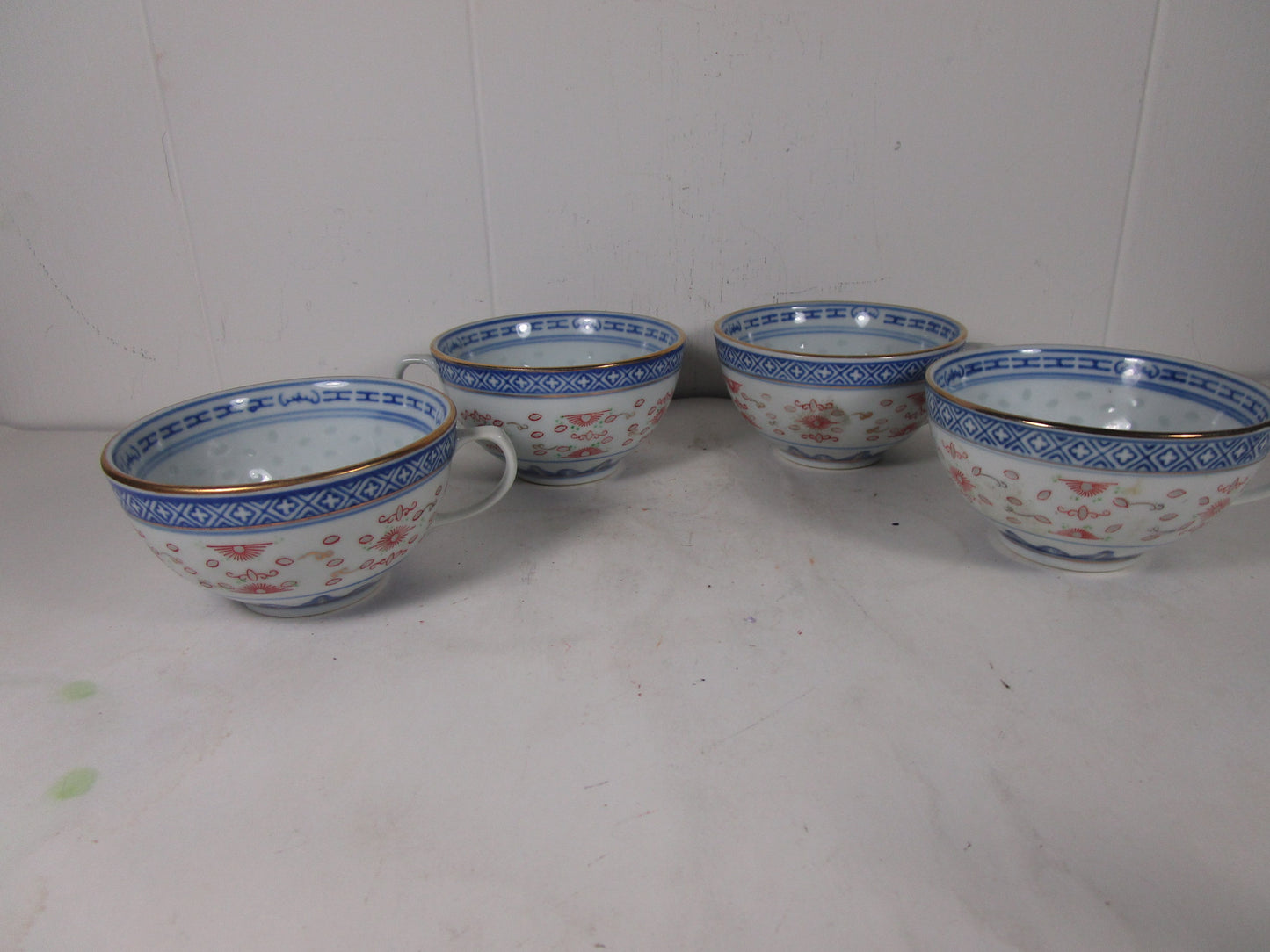 Chinese Rice Grain Hand-Painted Jingdezhen Chrysanthemum rice bowls