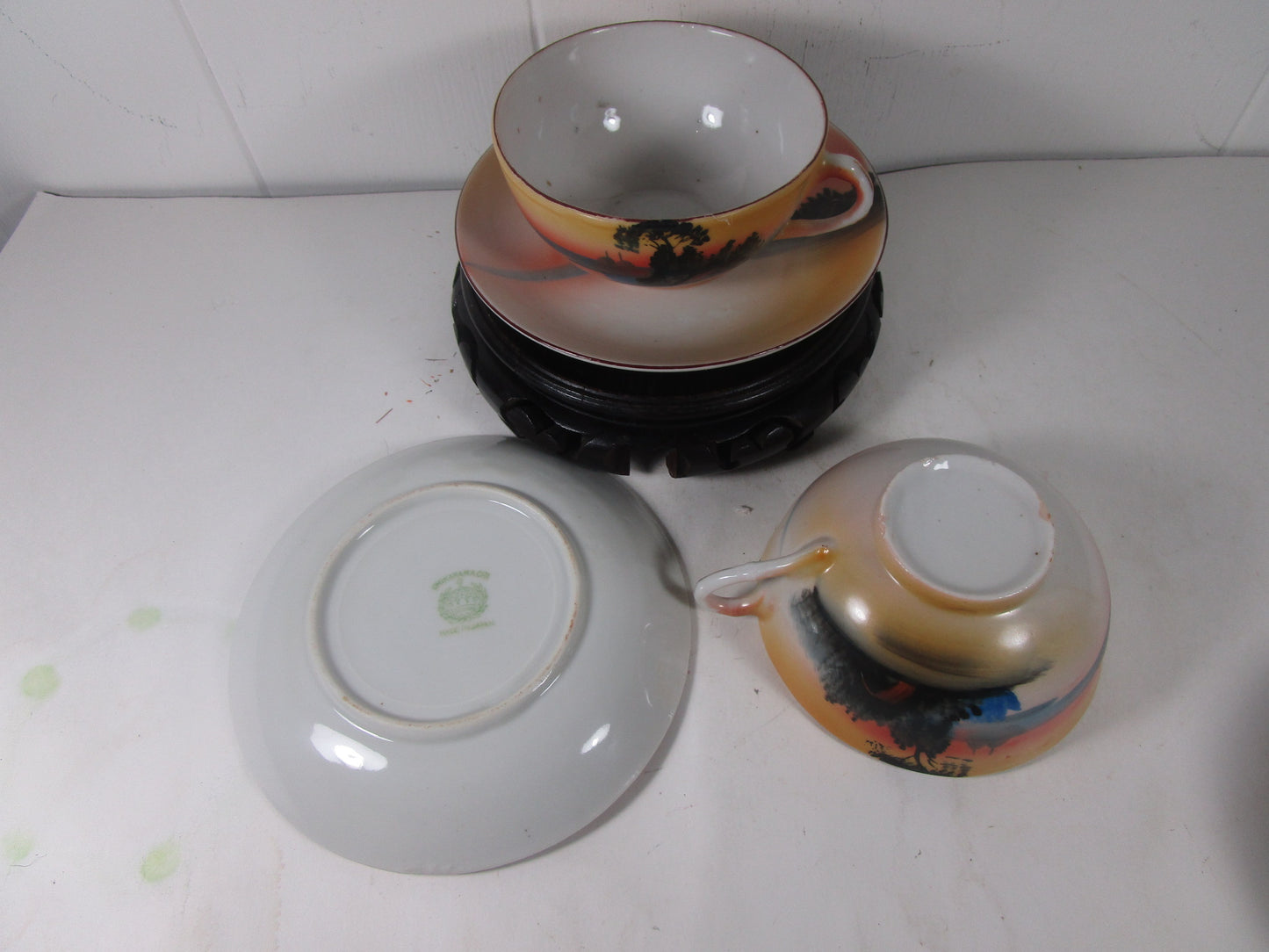 1920s Vintage Noritake japan Morimura Hand Painted Teapot Set  RARE