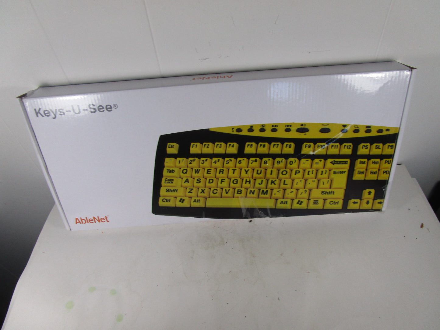 Ablenet Keys-U-See Large Print Wired Keyboard Yellow Keys new unopen